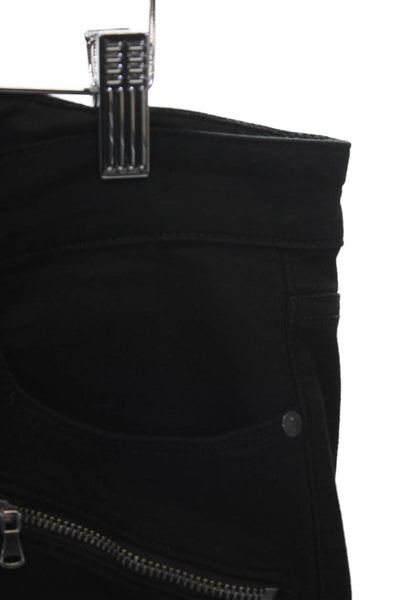 Paige Womens Black Skinny Jeans Rayon Mid Rise Size 32