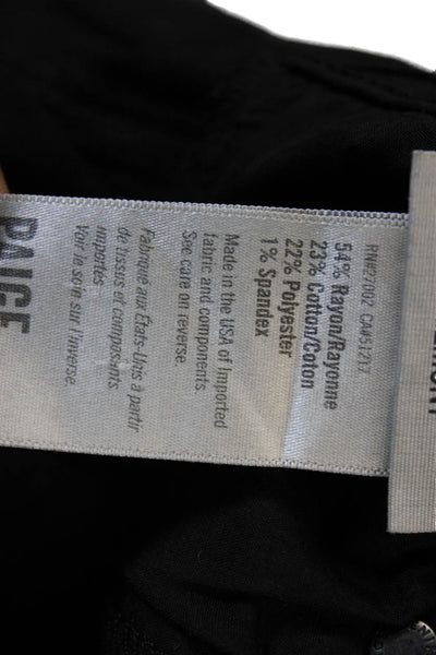Paige Womens Black Skinny Jeans Rayon Mid Rise Size 32
