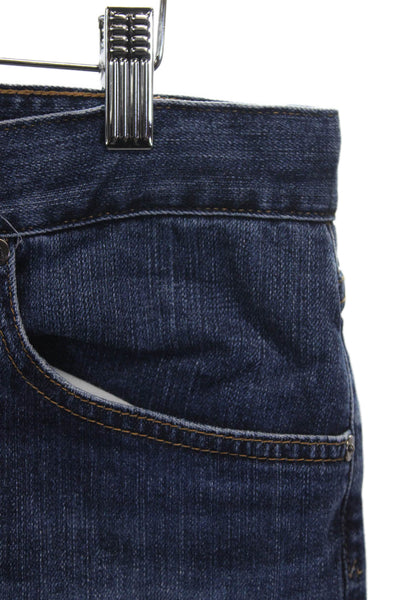 AG-ED Denim Mens Tapered Jeans Blue Button Fly Cotton Blend Size 31