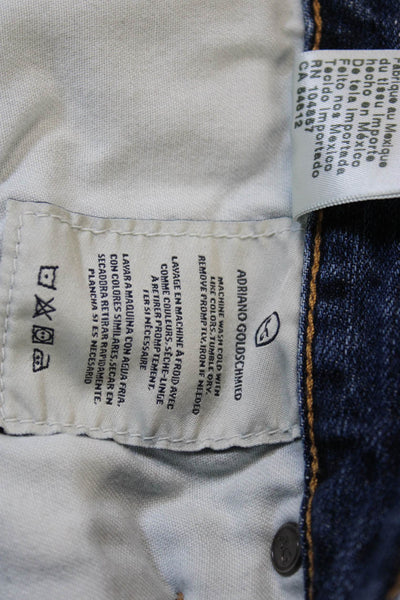 AG-ED Denim Mens Tapered Jeans Blue Button Fly Cotton Blend Size 31