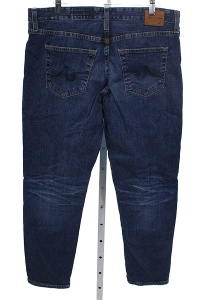 AG-ED Denim Mens Blue Tapered Jeans Mid Rise Cotton Inseam 28 Size 30