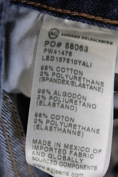 AG-ED Denim Mens Blue Tapered Jeans Mid Rise Cotton Inseam 28 Size 30