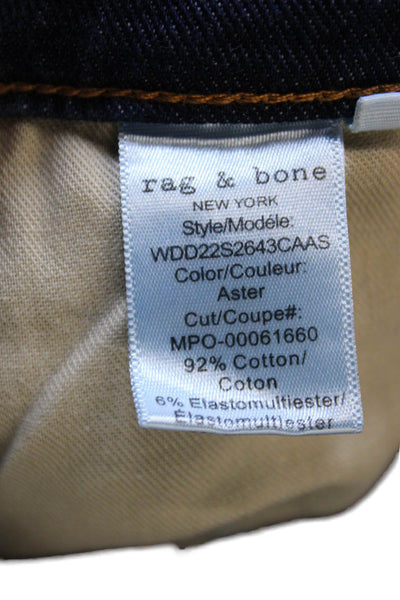 Rag & Bone Womens Straight Blue Cotton Jeans Size 31