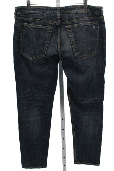 Rag & Bone Mens Straight Jeans Blue Cotton Size 30