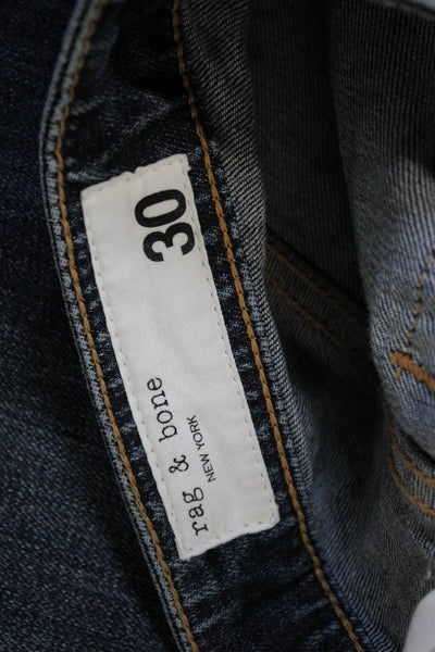 Rag & Bone Mens Straight Jeans Blue Cotton Size 30