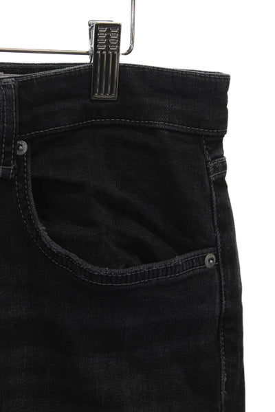 Rag & Bone Mens Black Straight Jeans Cotton Button Fly Size 30