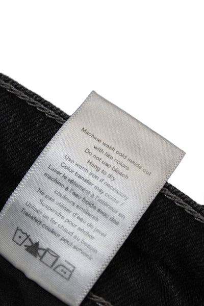 Rag & Bone Mens Black Straight Jeans Cotton Button Fly Size 30
