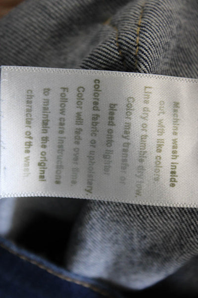 Frame Denim Womens Skinny Blue Jeans Cotton Blend Button Mid Rise Size 24