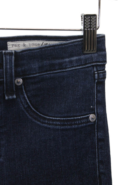 Rag & Bone Jean Womens Skinny Jeans Blue Cotton Size 24