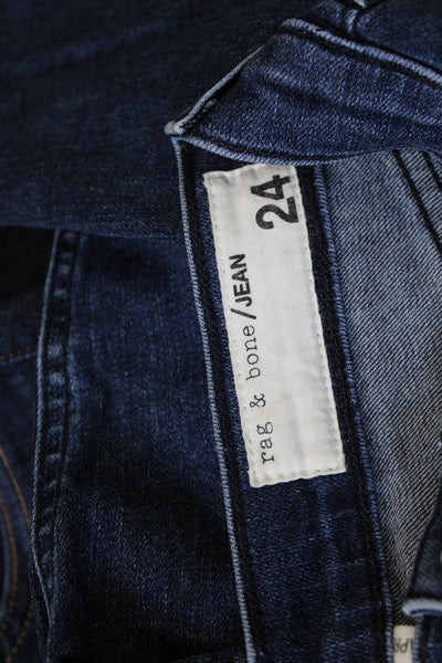 Rag & Bone Jean Womens Skinny Jeans Blue Cotton Size 24
