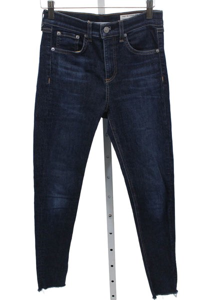Rag & Bone Jean Womens Ankle Jeans Blue Cotton Size 24