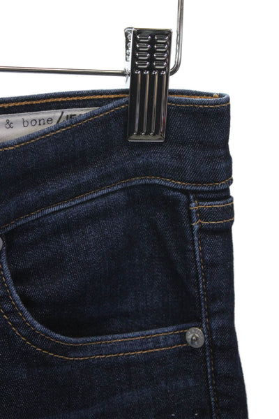 Rag & Bone Jean Womens Ankle Jeans Blue Cotton Size 24