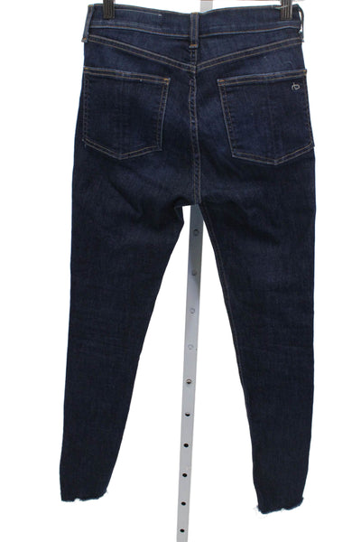 Rag & Bone Jean Womens Ankle Jeans Blue Cotton Size 24