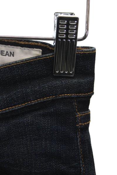 Rag & Bone Jean Womens Skinny Jeans Blue High Rise Button Size 24