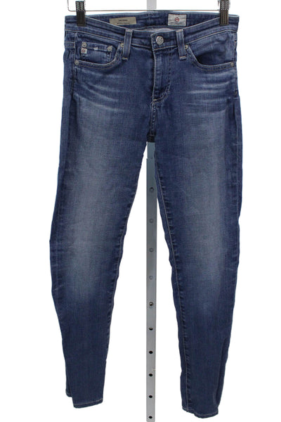 AG Adriano Goldschmied Womens Skinny Jeans Blue Cotton Size 24