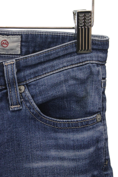 AG Adriano Goldschmied Womens Skinny Jeans Blue Cotton Size 24