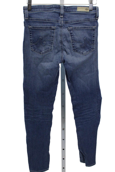 AG Adriano Goldschmied Womens Skinny Jeans Blue Cotton Size 24