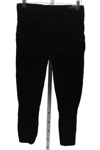 C of H Los Angeles Women Black Ankle Pants Supima Cotton Inseam 24 Size 25
