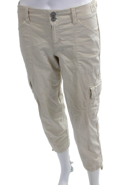 Sanctuary Women Cargo Pants Beige Cotton Inseam 24 Size 26