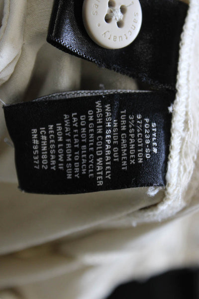 Sanctuary Women Cargo Pants Beige Cotton Inseam 24 Size 26