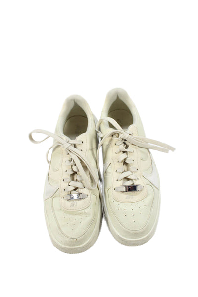 Nike Womens Leather Paneled Athletic Sneakers White Size 7.5