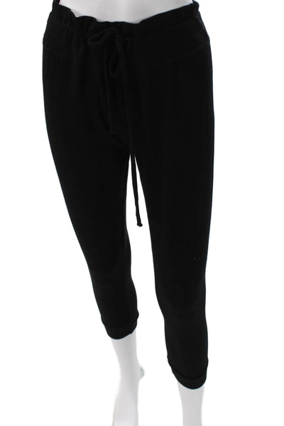 Beyond Yoga Womens Capri Pants Black Polyester Drawstring Size S