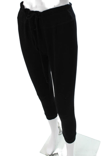 Beyond Yoga Womens Capri Pants Black Polyester Drawstring Size S
