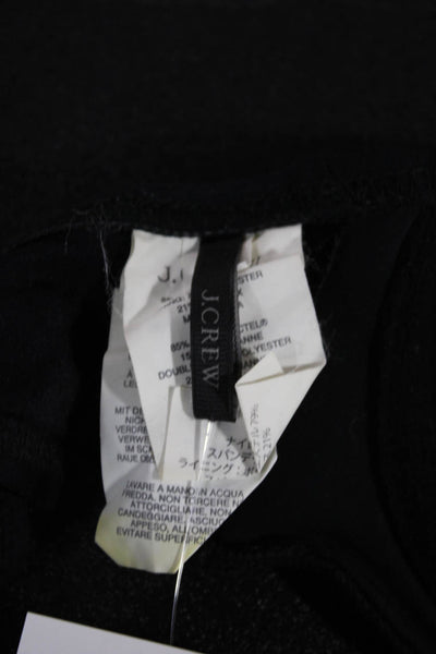 J Crew Womens Swimwear Bikini Top Black Nylon Size S