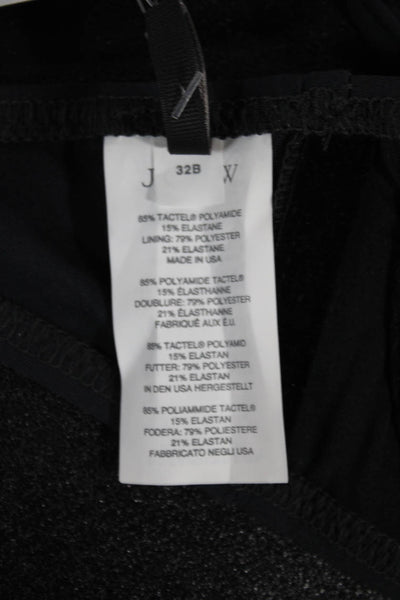 J Crew Womens Bikini Top Black Polyamide Size S