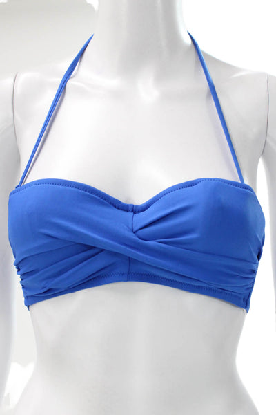 J Crew Womens Blue Bikini Top Size S