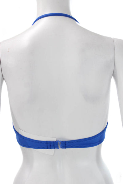 J Crew Womens Blue Bikini Top Size S