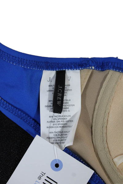 J Crew Womens Blue Bikini Top Size S