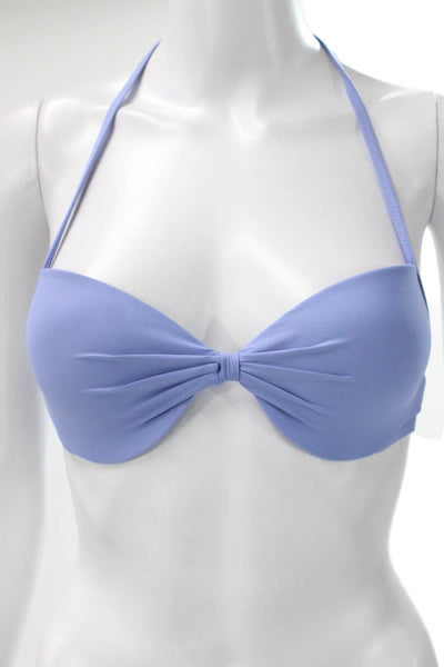 J Crew Women Purple Bikini Top 85% Tactel Polyamide Size S