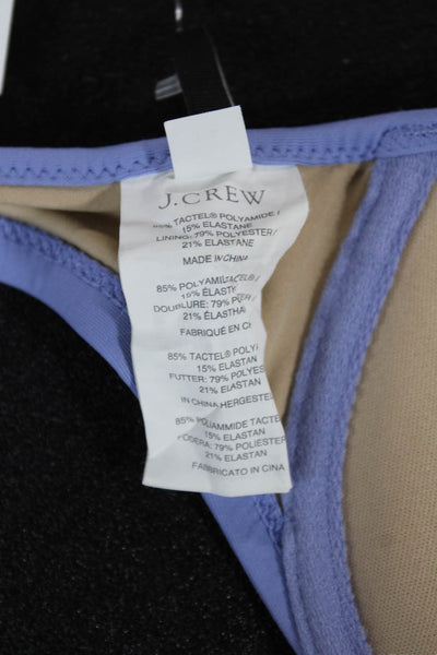J Crew Women Purple Bikini Top 85% Tactel Polyamide Size S