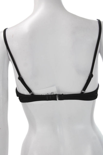 J Crew Womens Bralette Black Nylon Hook and Eye Size XS