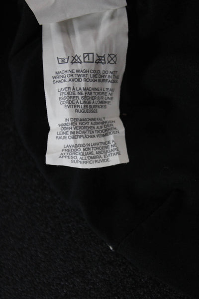 J Crew Women Black Geometric Nylon Bralette Hook & Eye Size S