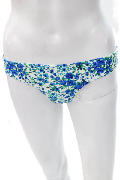J Crew Women Bikini Bottoms White Floral Polyamide Size XS