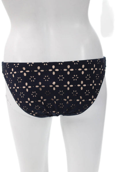 J Crew Womens Blue Floral Elastane Bikini Bottoms Size XS