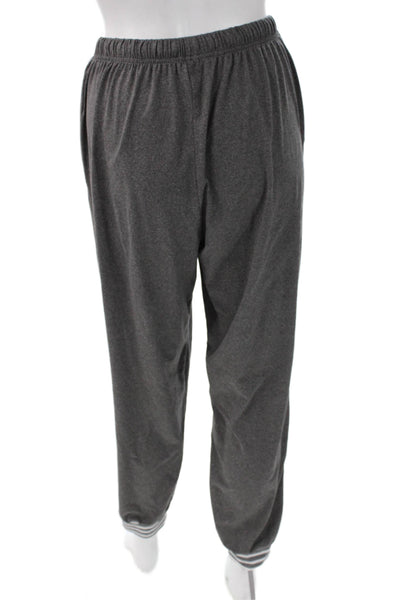 Ekouaer Womens Short Sleeve Round Neck Stretch Pajama Set Gray Size M