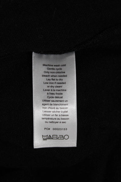 Rag & Bone Womens Black Rayon Pullover Sweater Long Sleeve Round Neck Size S