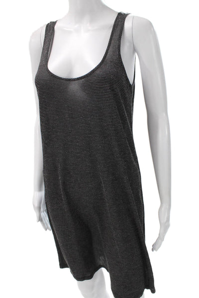 Rag & Bone Womens Striped Viscose Tank Dress Gray Mini Size M