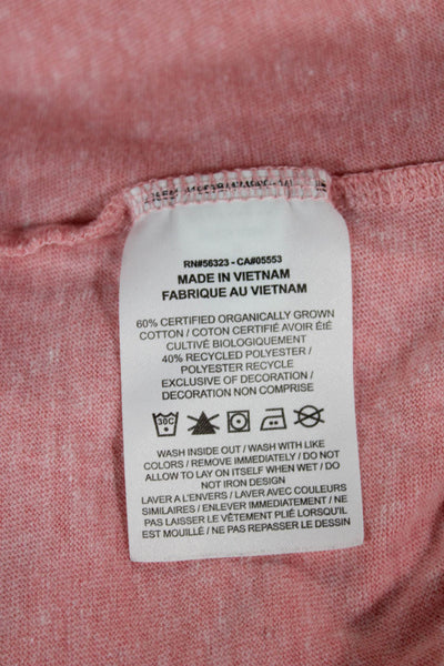 Nike Womens Pink Cotton Pullover Hoodie Long Sleeve Size S
