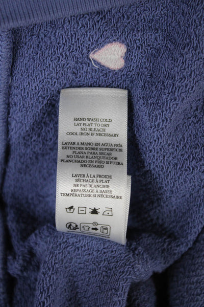 Rails Womens Pullover Sweatshirt Purple Cotton Crew Neck Long Sleeve Size S