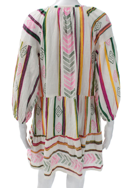Velvet by Graham & Spencer Women Trapeze Swing Striped Mini Dress Size S