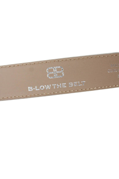 B Low The Belt Womens Medium Width Croc Embossed Leather Belt Brown Size Medium