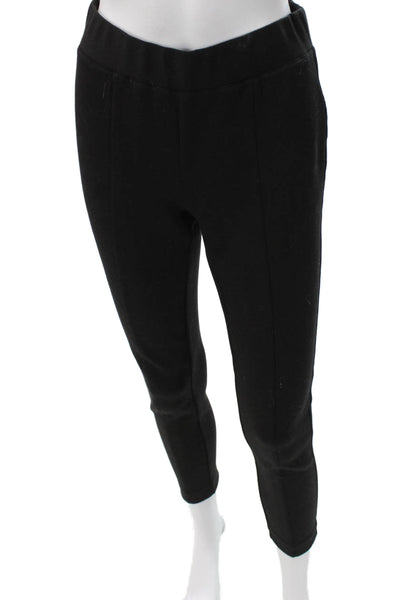 B New York Womens Ankle Leggings Black Viscose Size XS