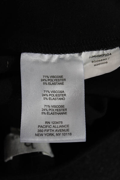 B New York Womens Ankle Leggings Black Viscose Size XS