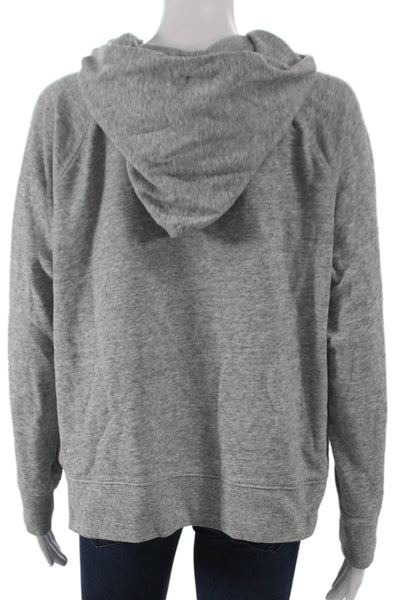 Levis Unisex Adults Pullover Hoodie Gray Cotton Crew Neck Size L