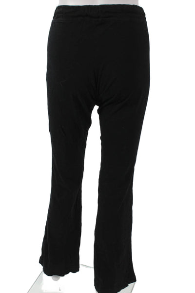 James Perse Women Sweatpants Black Cotton Pull On Size 0