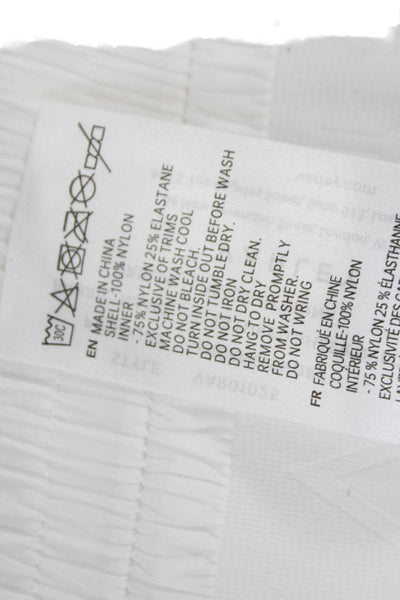 Varley Womens Athletic Nylon Shorts White Size XS